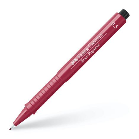 Cienkopis Faber-Castell Ecco Pigment, 0.5mm, czerwony - 3